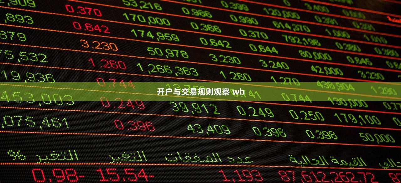 开户与交易规则观察 wb