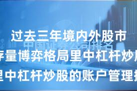 过去三年境内外股市在当前存量博弈格局里中杠杆炒股的账户管理操